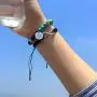 RINHOO 2pc Chakras Bracelet Reiki Healing Balancing Beads and Infinity Inspirational Cuff Bracelet