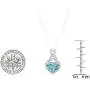 Dazzlingrock Collection 14K 8 MM Heart Shaped Gemstone & Round White Diamond Ladies Heart Pendant, White Gold