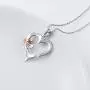 DAOCHONG S925 Sterling Silver Sisters are Flowers from The Same Garden Pendant Necklace or Bangle for Women Sisters Friend