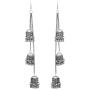 Jwellmart Afghani Bohemian Kashmiri Style Oxidized Drop Dangle Indian Earrings for Women and Girls