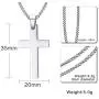 VNOX 316L Stainless Steel Christian Bible Verse Cross Pendant Necklace Men Women,Free Chain 24'' VNOX 316L Stainless Steel Christian Bible Verse Cross Pendant Necklace Men Women,Free Chain 24''