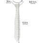 SP Sophia Collection Womens Fashion Shining Rhinestone Choker Tie Inspired Drop Necklace