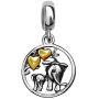 JMQJewelry Heart Elephant Animal Mom Love Baby Charms Beads for Bracelets Mothers Day