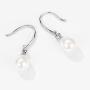 Mints Natural Black Pearl Earrings Sterling Silver Dangle Drop Earrings for Women