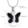 constantlife Cremation Jewelry for Ashes, Crystal Stone Butterfly Shape Stainless Steel Pendant Urn Necklace Keepsake for Women constantlife Cremation Jewelry for Ashes, Crystal Stone Butterfly Shape Stainless Steel Pendant Urn Necklace Keepsake for Women