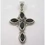 SilverStarJewel Black Onyx tcw 4.0 Pendant 1.7'' Solid Sterling Silver Jewellery Gift SilverStarJewel Black Onyx tcw 4.0 Pendant 1.7'' Solid Sterling Silver Jewellery Gift