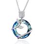 Rose Flower Necklace Sterling Silver Love Jewelry Gifts for Mom Wife Grandma Girlfriend on Birthday Anniversary