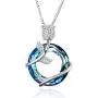 Rose Flower Necklace Sterling Silver Love Jewelry Gifts for Mom Wife Grandma Girlfriend on Birthday Anniversary
