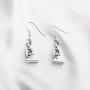 FUSTMW Microscope Dangle Earrings DNA Double Earrings Scientist Gifts Biology Chemistry Teacher Gift Science Nerd Jewelry Gifts