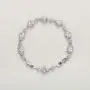 SWEETV Wedding Teardrop Bracelets for Brides Bridesmaids, Crystal Cubic Zirconia Bridal Bracelets for Women Prom