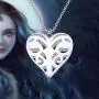 CENWA Caroline Inspired Vervain Heart Pendant Necklace