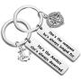 MAOFAED Couple Keychain Set Long Distance Relationship Gift Anchor Jewelry Campass Gift for Husband Boyfriend Wife Girlfriend