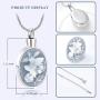 zeqingjw Butterfly Cremation Jewelry for Ashes Memorial Lockets Urn Necklace for Ashes Pendants Stainless Steel Keepsake Jewelry for Ashes