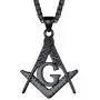 FaithHeart Masonic Necklace for Men, Freemason Compass Symbol Stainless Steel or 18K Gold Plated Free and Accepted Masons Pendant Jewelry with Gift Packaging FaithHeart Masonic Necklace for Men, Freemason Compass Symbol Stainless Steel or 18K Gold Plated Free and Accepted Masons Pendant Jewelry with Gift Packaging