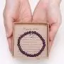 Gifts for 16 Year Old Girl Amethyst Bead Bracelet with Sterling Silver Heart Charm Sweet 16 Gifts for Girls with Card and Gift Box Gifts for 16 Year Old Girl Amethyst Bead Bracelet with Sterling Silver Heart Charm Sweet 16 Gifts for Girls with Card and Gift Box