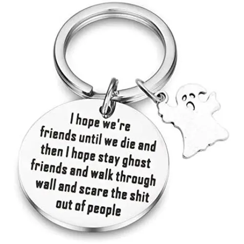 SEIRAA Ghost Friends Keychain Best Friend Gift Ghost Jewelry Soul Sister Gift Friendship Keychain Gag Birthday Gift For Her SEIRAA Ghost Friends Keychain Best Friend Gift Ghost Jewelry Soul Sister Gift Friendship Keychain Gag Birthday Gift For Her