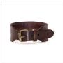 Nsitbbuery Hip Hop Alloy Buckle Wristband Belt Leather Bracelet
