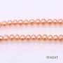 JYX Pearl Necklace Set AA+ 4-5mm Tiny Pink Freshwater Cultured Pearl Necklace Bracelet and Earrings Set for Women and Girls