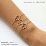A+O Gifts for Mom, Mother Daughter Gift - Interlocking Circle Necklace OR Bracelet