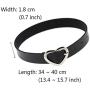 Xjoyous PU Leather Choker Collar Necklace, Vintage Gothic Punk Rock Rivet Necklace for Women and Girls Accessory
