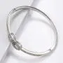 Women Bangle Bracelets Cubic Zirconia Infinity Symbol Everlasting Silver Bracelets for Women Fashion Alloy Plated Jewelry Women Gift Birthday Gift for Mom Women Wife Girls Her