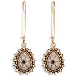 Vintage Luxury Red Pendant Earrings For Women Boho Resin/Stone Bridal Water Drop Earrings Female Fashion Jewelry Wedding Gift