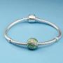 XIWEN Christian Fish Charms, 925 Sterling Silver Ichthys Jesus Fish Charms Round Beads fits Pandora Moment Bracelet, for Mothers Day/Christmas/Believer