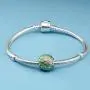 XIWEN Christian Fish Charms, 925 Sterling Silver Ichthys Jesus Fish Charms Round Beads fits Pandora Moment Bracelet, for Mothers Day/Christmas/Believer