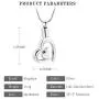 mingkejw Double Heart Cremation Urn Necklace Pendant Funnel Fill Kit Keepsake Memorial Ashes mingkejw Double Heart Cremation Urn Necklace Pendant Funnel Fill Kit Keepsake Memorial Ashes