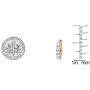 Dazzlingrock Collection 14K Yellow Gold Ladies Huggies Hoop Earring (Only 1Pc)