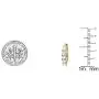 Dazzlingrock Collection 1.00 Carat (ctw) 10K Ladies Huggies Hoop Earrings 1 CT, Yellow Gold