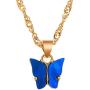 Nanafast Butterfly Pendant Necklace for Women & Girls Acrylic Necklace with Gold-Plated