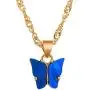 Nanafast Butterfly Pendant Necklace for Women & Girls Acrylic Necklace with Gold-Plated Nanafast Butterfly Pendant Necklace for Women & Girls Acrylic Necklace with Gold-Plated