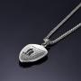 U7 Shield of Faith/Inspirational Pendant Chain 22 Inch Joshua 1:9 Cross Amulet Necklace, Text Engrave Customizable, 3 Color Options