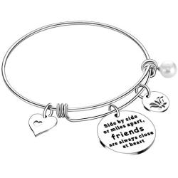 Best Friend Bangle Friendship Charm Bracelets For Women Girls Best Friend Bracelets Birthday Gifts For Friends