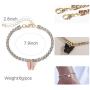 HaHaGirl 12 Pieces Anklets for Women Cute Charms Butterfly Acrylic Ankle Bracelets Colorful Rhinestone Anklets Set Boho Beach Layered Chain Anklets for Girls Foot Jewelry