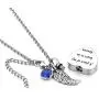 LovelyCharms Love Heart Angel Wings Urn Necklace for Ashes Stainless Steel Keepsake Memorial Cremation LovelyCharms Love Heart Angel Wings Urn Necklace for Ashes Stainless Steel Keepsake Memorial Cremation