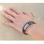 JUPPE Personalized Leather Braided Rope Bracelet Custom Engraved Stainless Steel Bangle Classic Unisex Gift JUPPE Personalized Leather Braided Rope Bracelet Custom Engraved Stainless Steel Bangle Classic Unisex Gift