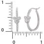 Disney Jewelry for Women Mickey or Minnie Mouse Sterling Silver Cubic Zirconia Hoop Earrings