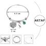 AKTAP Green Ribbon Awareness Bracelet Liver Cancer bracelet Survivor Cancer Gift For Bipolar Disorder Cerebral Palsy