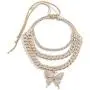 Ingemark Bling Cuban Link Chain Choker Necklace for Girls Women Sweet Pendant Necklace New Year Festivals Jewelry Gifts Ingemark Bling Cuban Link Chain Choker Necklace for Girls Women Sweet Pendant Necklace New Year Festivals Jewelry Gifts