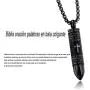 UMtrade Memorial Keepsake Cremation Urn Ashes Necklace Bullet Spanish Version Lords Prayer Pendant UMtrade Memorial Keepsake Cremation Urn Ashes Necklace Bullet Spanish Version Lords Prayer Pendant