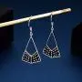 Sterling Silver RBG Dissent Collar Earrings Dangle Drop Jewelry Gifts for Women Fan of Ruth Bader Ginsburg