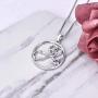 YL Stethoscope Necklace Sterling Silver Doctor Nurse Medical Pendant RN Registered Student Cubic Zirconia Jewelry for Women