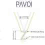PAVOI 14K Yellow Gold Plated Cubic Zirconia Initial Necklace | Letter Necklaces for Women