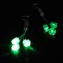 St. Patricks Day Light Up LED Shamrock Earrings