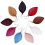 StylesILove Womens Handmade Lightweight Bohemian Leaf Drop Leather Earrings (Burgundy)