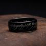King Will 8mm Tungsten Carbide Ring for Men Black Lord of The Rings Comfort Fit High Polished