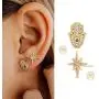 MYEARS Women CZ Stud Earrings Gold Diamond Cubic Zirconia Asymmetry 14K Gold Filled Tiny Boho Beach Simple Delicate Handmade Hypoallergenic Jewelry Gift MYEARS Women CZ Stud Earrings Gold Diamond Cubic Zirconia Asymmetry 14K Gold Filled Tiny Boho Beach Simple Delicate Handmade Hypoallergenic Jewelry Gift