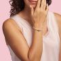 Pandora Jewelry Moments Mesh Charm Sterling Silver Bracelet